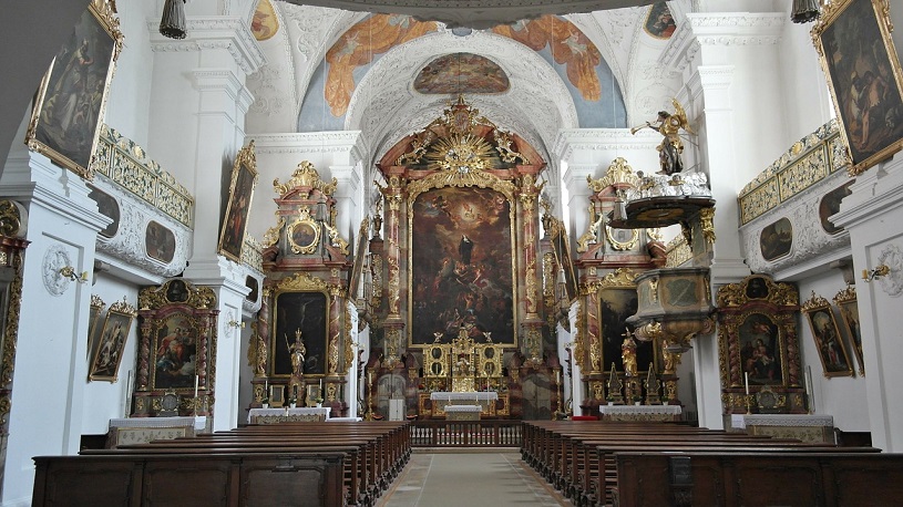 Das Innere der Klosterkirche St. Walburg in Eichsttt