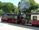 Dampflolomotive der Bderbahn Molli in Bad Doberan