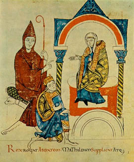 Hugo von Cluny, Heinrich IV and Mathilde von Tuszien