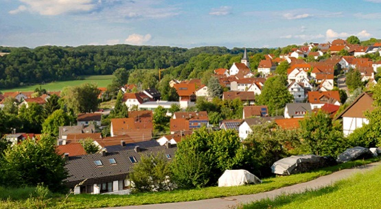 Blick auf den Ortsteil Burgstall