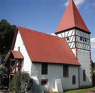 St.-Mauritius-Kirche im Stadtteil Hemsbach