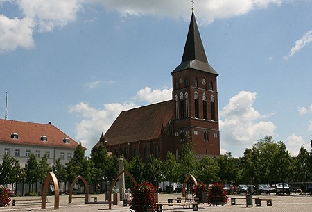Marktplatz mit Marienkirche in Pasewalk