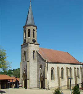 Evangelische Kirche im Stadtteil Merchingen
