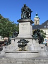 Friedrich Rckert Denkmal am Marktplatz