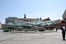 Zentraler Omnibusbahnhof am Rossmarkt - 20 Linien bedienen das Stadtgebiet und die meisten Vororte