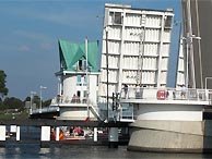 Klappbrcke ber die Schlei in Kappeln