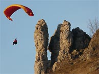 Gleitflug in der Frnkischen Schweiz