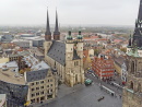 Marktplatz mit Marktkirche und Rotem Turm
