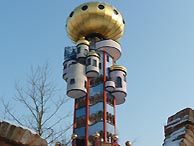 Turm der Brauerei Kuchlbauer in Abensberg