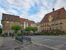 Heilbronner Marktplatz mit Kthchenhaus und Rathaus