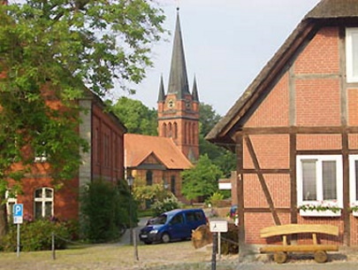 Ortskern von Amelinghausen mit Hippolyt-Kirche