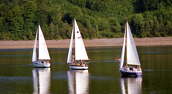 Boote auf dem Biggesee