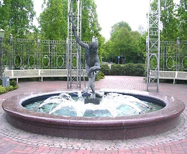 Neptun-Brunnen im Kurpark von Bad Bevensen