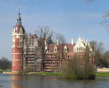 Neues Schloss im Frst-Pckler-Park in Bad Muskau