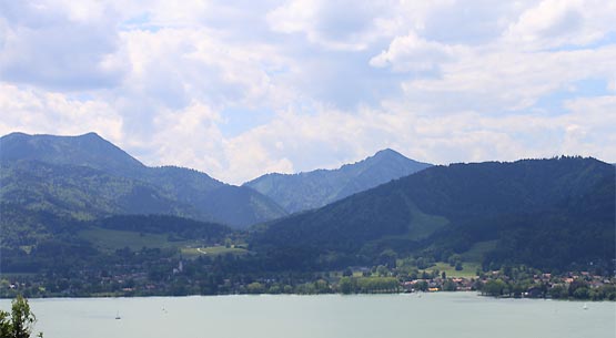 Blick ber den Tegernsee