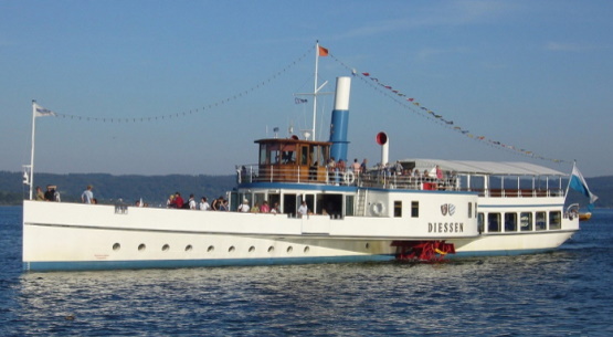 Raddampfer Dieen auf dem Ammersee