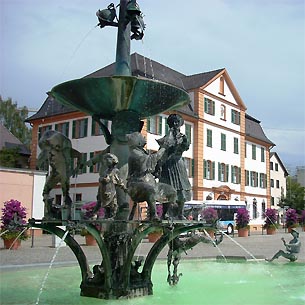 Theodul-Brunnen am Marktplatz in Ehingen