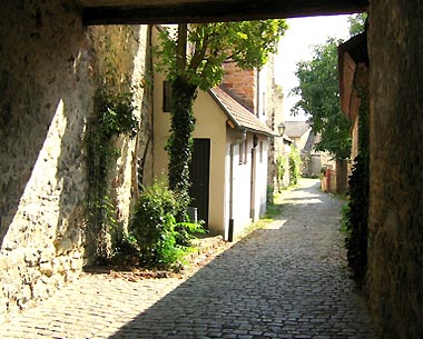 Hinter der Stadtmauer in Freinsheim