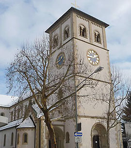 Katholische Pfarrkirche St. Josef im Stadtzentrum von Gaggenau