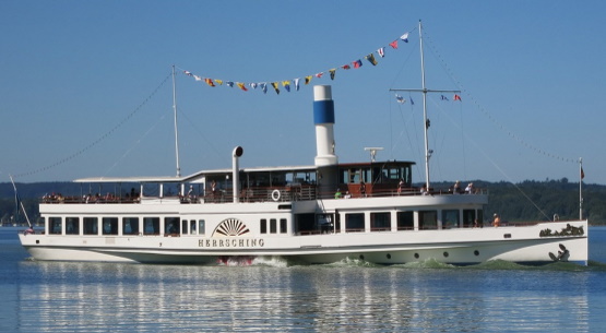 Raddampfer Herrsching auf dem Ammersee