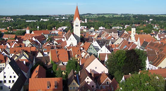 Blick auf die Kaufbeurer Altstadt