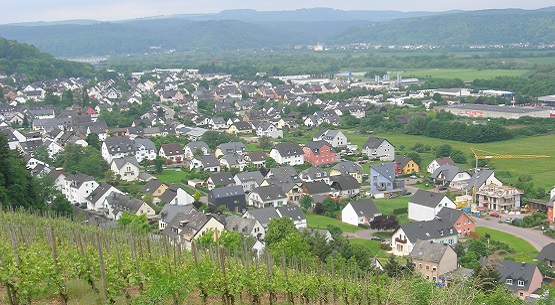 Ansicht der Ortsgemeinde Kenn aus Nordost