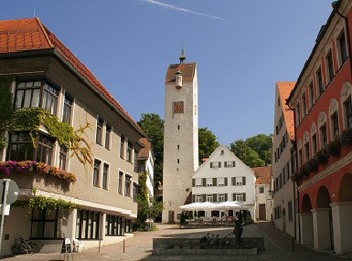 Gänsbühl mit Bockturm in Leutkirch