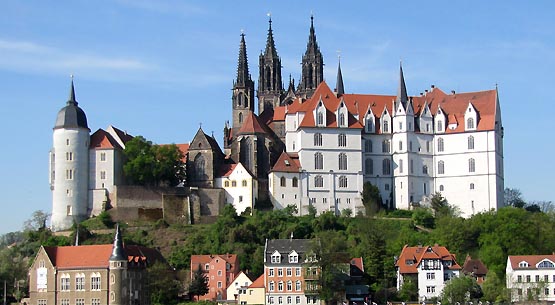 Blick zur Albrechtsburg und zum Dom