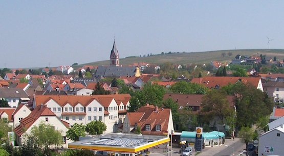 Blick auf Nieder-Olm