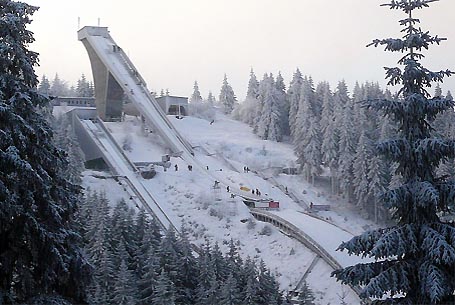 Schanzenanlage in Oberhof