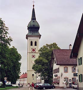 Kirchturm der Rottenbucher Klosterkirche