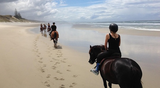 Reiten am Strand