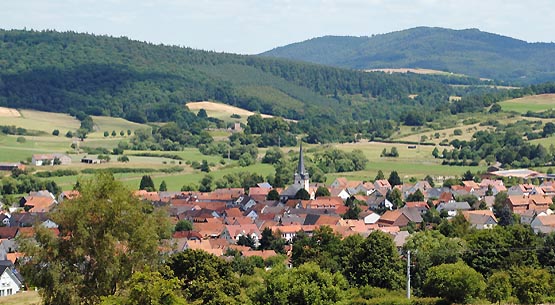 Blick auf den Ortsteil Angersbach