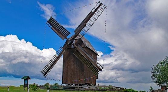 Bockwindmhle im Ortsteil Zwochau