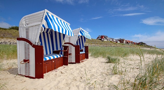 Strandkörbe in Wittdün auf Amrum