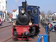 Dampflokomotive auf der Insel Borkum