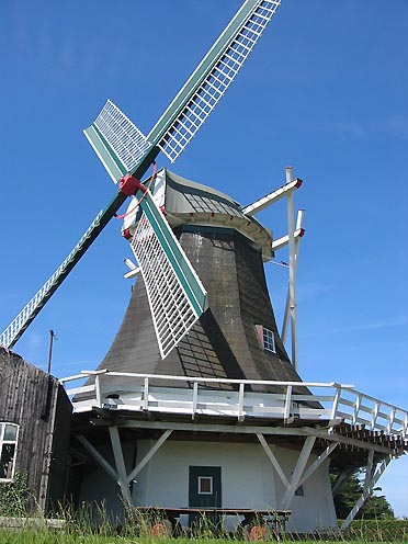 Denkmalgeschützte Windmühle