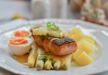 Spargel mit Lachs