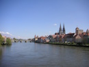 Blick auf Donau und Regensburg