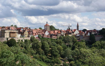 Blick auf Rothenburg