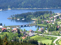 Schluchsee mit der Ortschaft Schluchsee