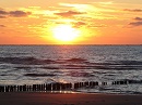 Sonnenuntergang am Strand von Norderney