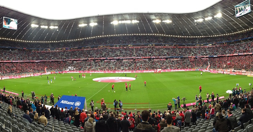 Fussballspiel in der Allianz Arena