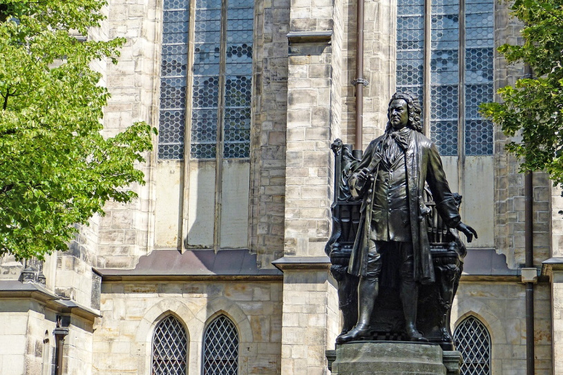 Johann Sebastian Bach Statue in Leipzig