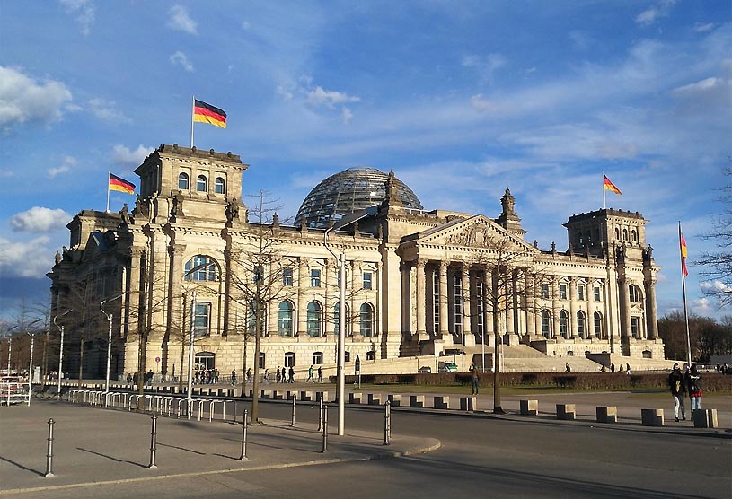 Reichstagsgebude in Berlin