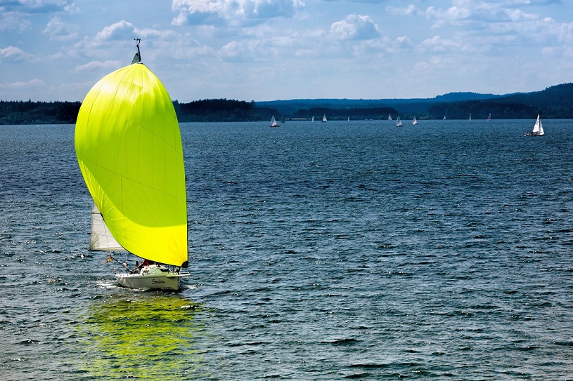 Segeln auf dem  Brombachsee