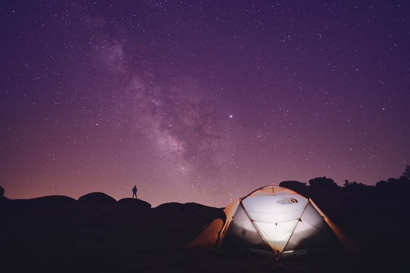 Camping unter dem Sternenhimmel