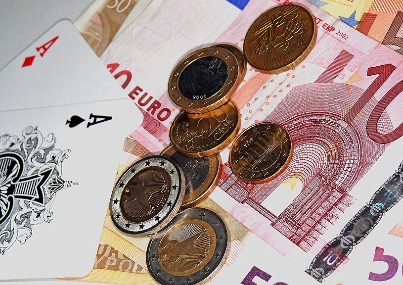 Euro und Spielkarten