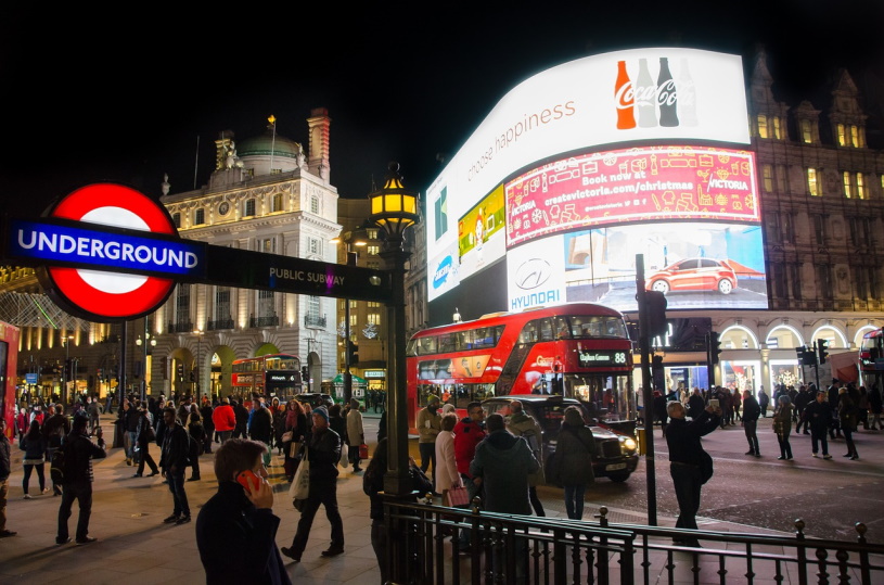 Digital Signage am Piccadilly Circus in London