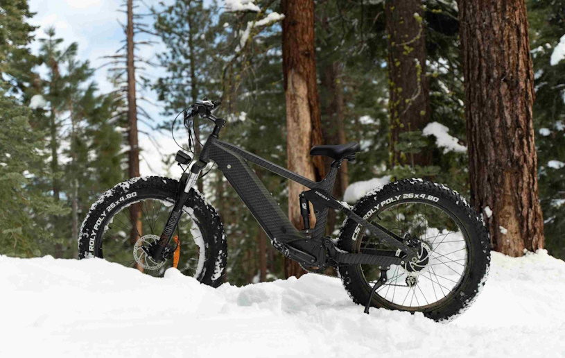 E-Bike im Schnee